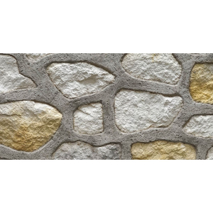  Flat with the stone face grout style