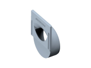 ANRIN SELF FRONT WALL END CAP GREY WITH PIPE  POLYPROPYLENE